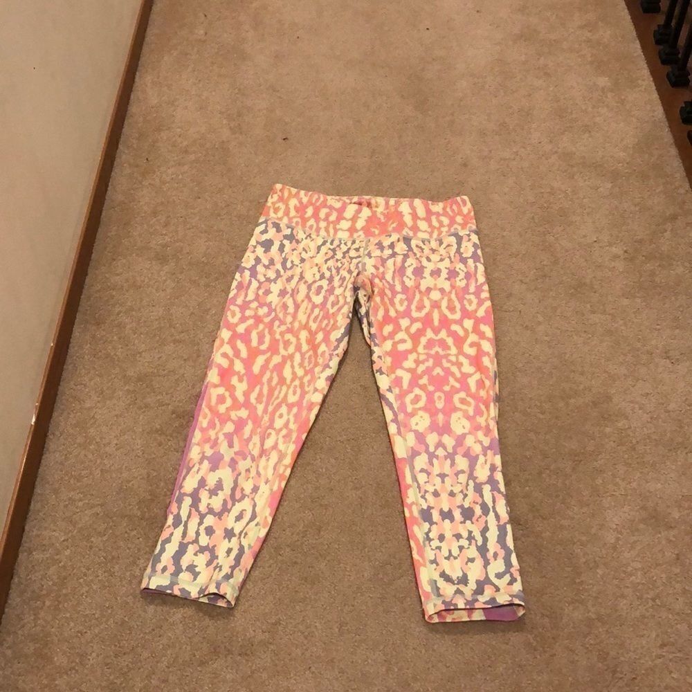 Zella Capri animal print workout pants